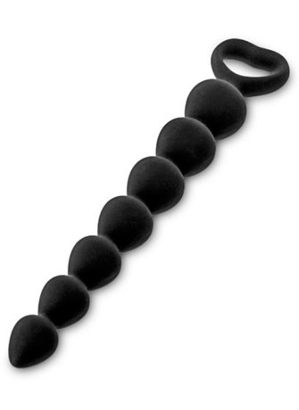 Chapelet plug anal noir 18cm - CC5710041010